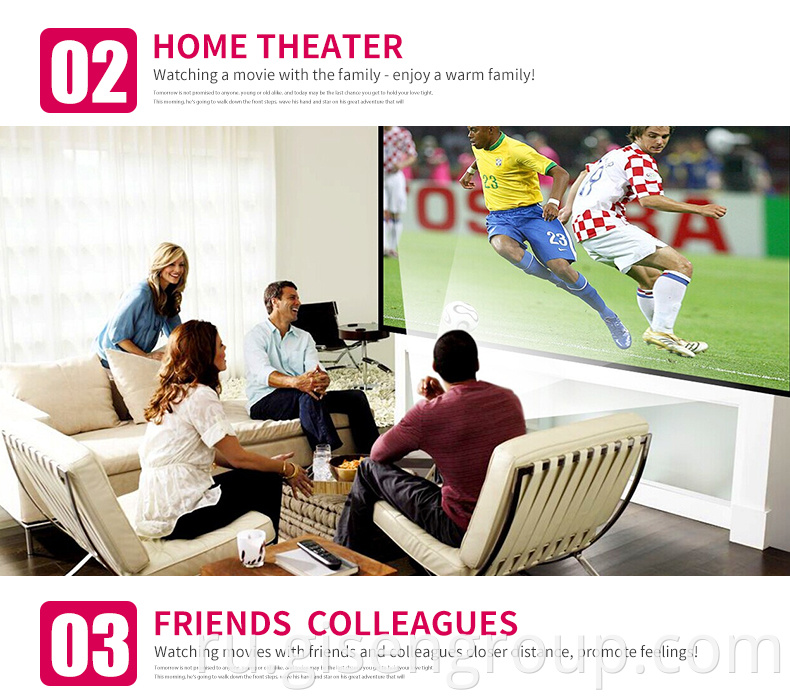 Home Theater Projector Screen Video